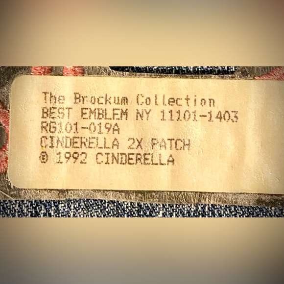Vintage CINDERELLA Embroidered Band Patch 🎸 - Picture 3 of 4